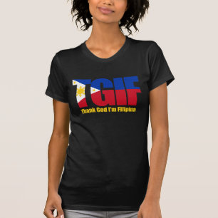 T-shirt Filipina de TGIF com bandeira filipino