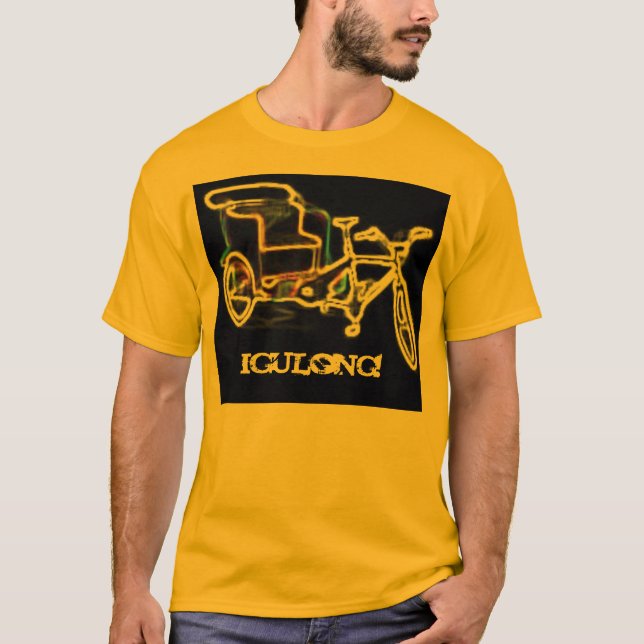 T-shirt Filipino Pedicab "desenrolamento!" T (Frente)