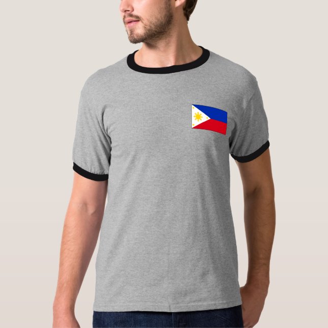T-shirt filipinos e presentes da bandeira (Frente)