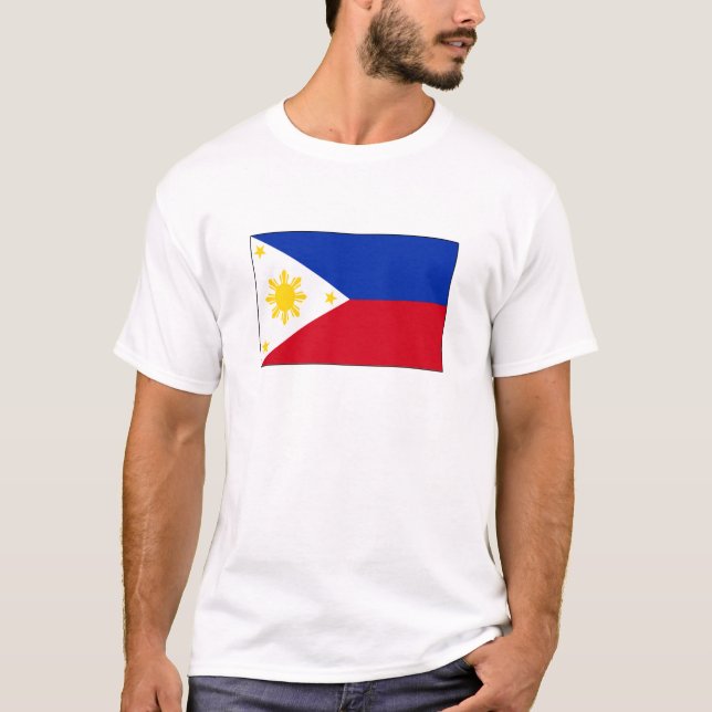 T-shirt filipinos e presentes da bandeira (Frente)