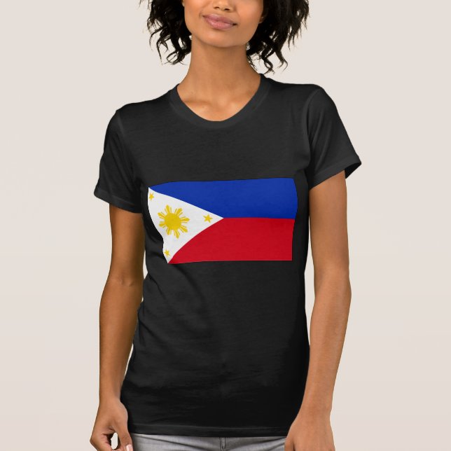 T-shirt filipinos e presentes da bandeira (Frente)