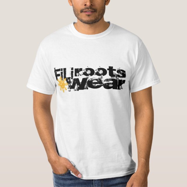 T-shirt filirootswear b/w (Frente)