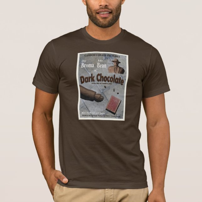 T-shirt Filme de Chocolate Negro (Frente)