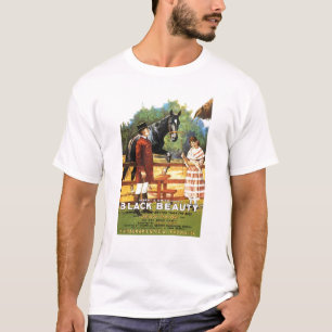 T-shirt Filme silencioso Jean Paige da beleza 1921 preta
