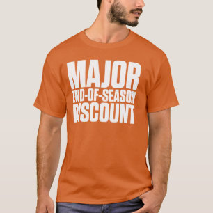 T-shirt Fim principal do disconto da estação