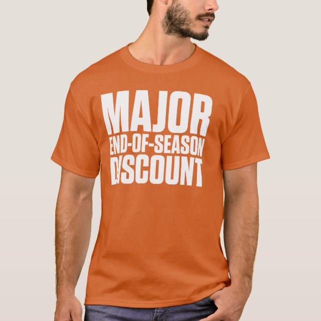 T-shirt Fim principal do disconto da estação (Frente)