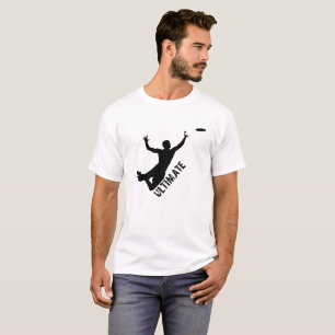 T-shirt final da silhueta do Frisbee