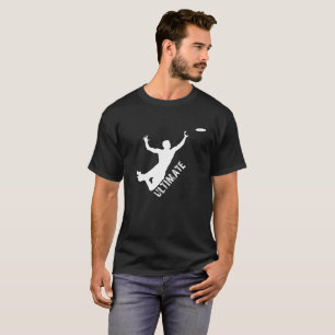 T-shirt final da silhueta do Frisbee
