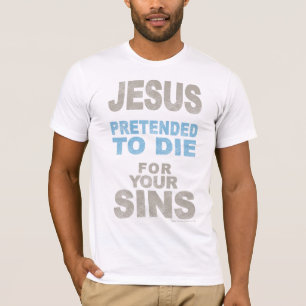 T-shirt Fingiu morrer