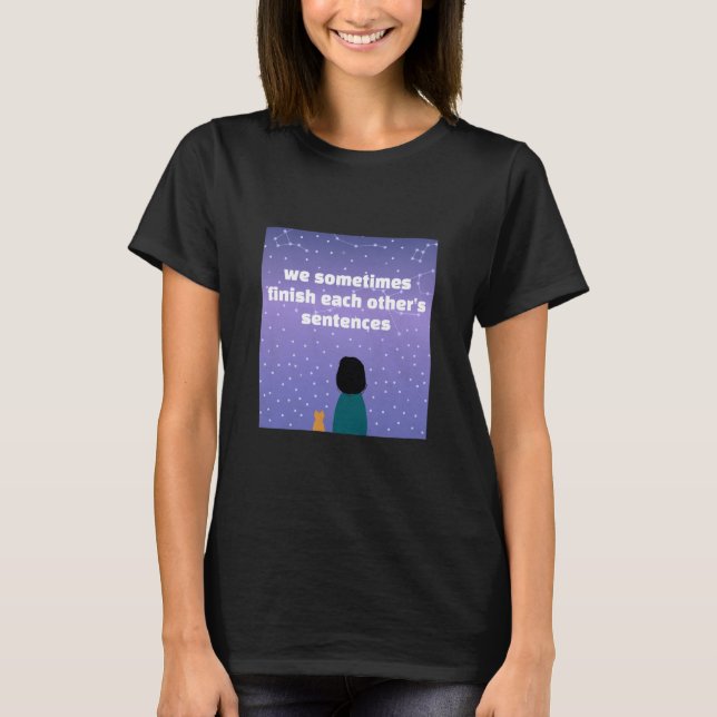 T-Shirt Finish Sentences (escuro) (Frente)