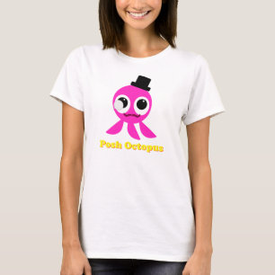T-shirt fino das meninas do polvo