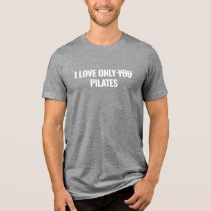 T-Shirt fino de uso masculino   Eu Amo Apenas Pila