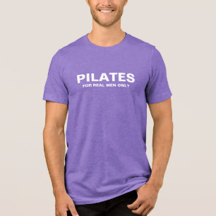 T-Shirt fino de uso masculino   Pilatos para homen