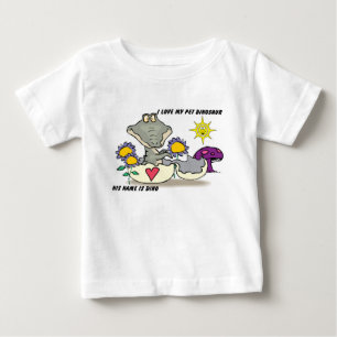 T-SHIRT FINO DO JÉRSEI DA CRIANÇA DO DINOSSAURO