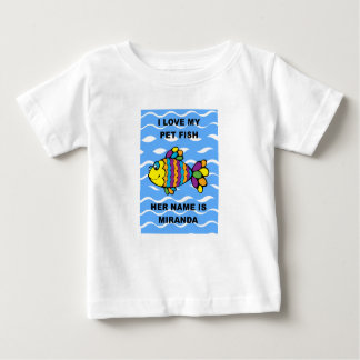 T-SHIRT FINO DO JÉRSEI DA CRIANÇA DOS PEIXES DO
