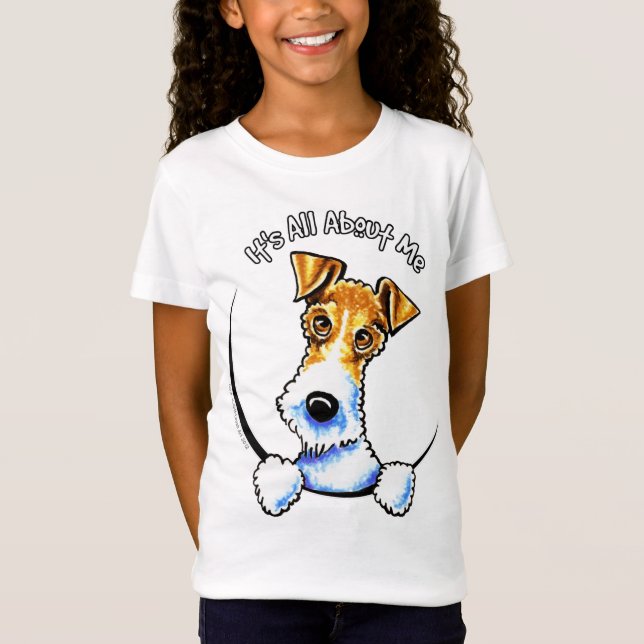 T-shirt Fio Fox Terrier É tudo sobre mim IAAM (Frente)