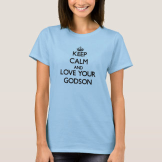 T-shirt Fique calmo e ame seu Deus