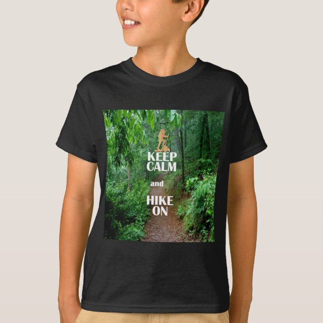 T-shirt Fique calmo e caminhe (Frente)