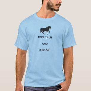 T-shirt Fique calmo e corra
