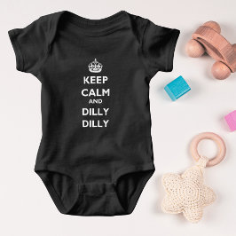 T-shirt Fique calmo e Dilly Dilly Baby Jersey