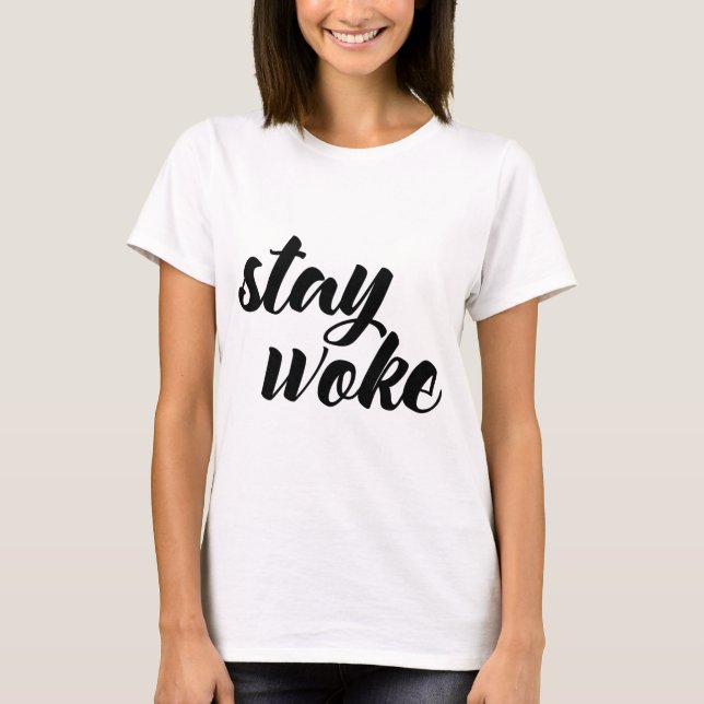 T-shirt Fique Woke (Frente)