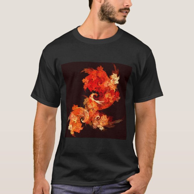 T-shirt Firebird Abstrato Art (Frente)
