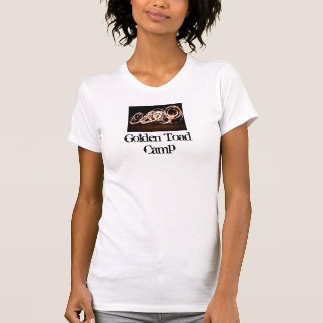 T-shirt Firedance, ToadCamp dourado (Frente)