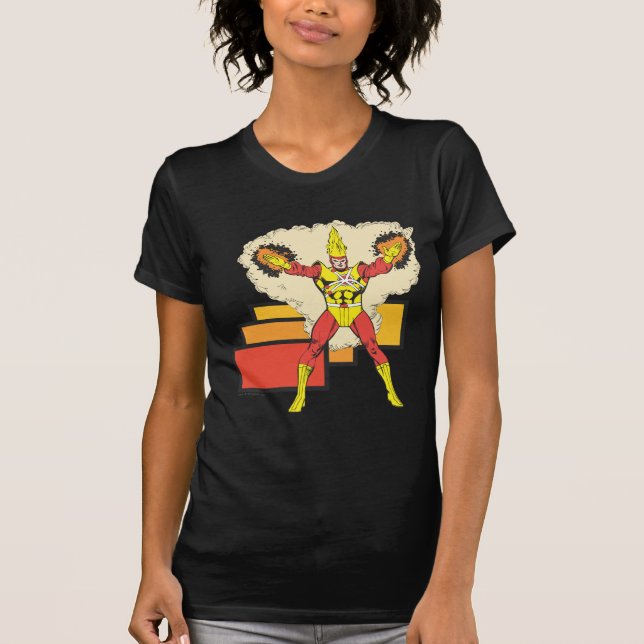 T-shirt Firestorm Em Seu Elemento (Frente)
