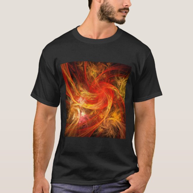 T-shirt Firestorm Nova Abstrato Art (Frente)
