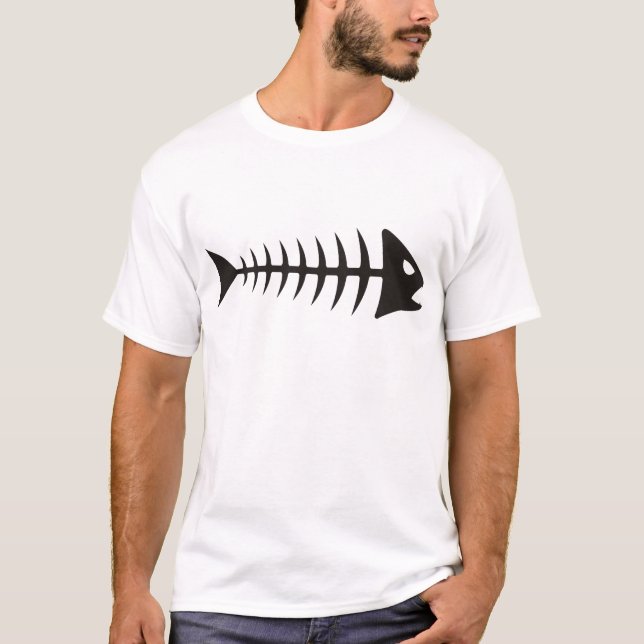 T-shirt Fishbone - desenhos em espinha (Frente)