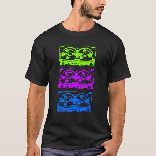 T-shirt Fita Cassete Retro (Frente)