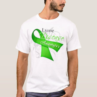 T-shirt Fita da consciência da doença de Lyme