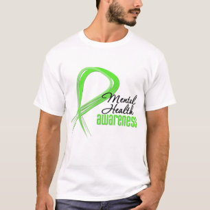 T-shirt Fita da consciência da saúde mental