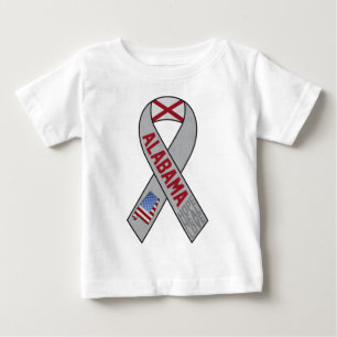 T-shirt Fita de Alabama do apoio