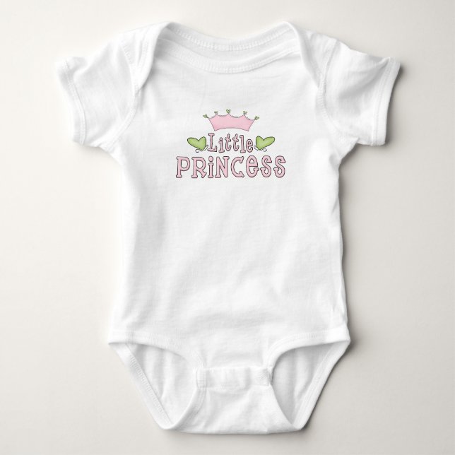 T-shirt Fita de Criança da Princesa Crown (Frente)