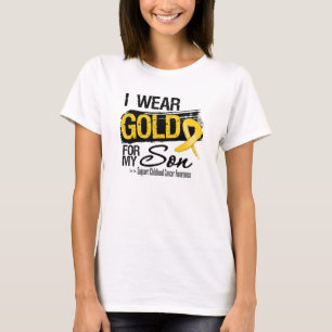 T-shirt Fita do cancer da infância para meu filho