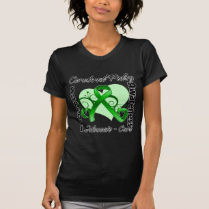 T-shirt Fita do coração - consciência da paralisia