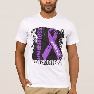 T-shirt Fita do Grunge da consciência da doença de