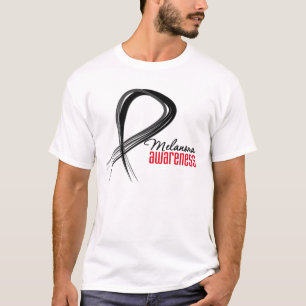 T-shirt Fita do Grunge da consciência da melanoma