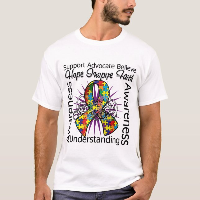 T-shirt Fita espiral das inspirações da síndrome de (Frente)