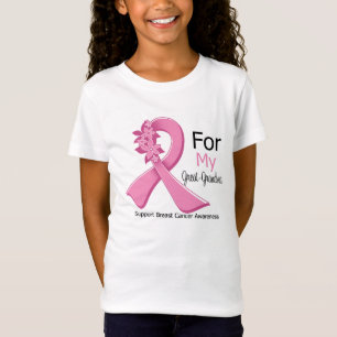T-shirt Fita Rosa Para A Minha Excelente-Vovó - Cancer Da 