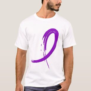 T-shirt Fita roxa A4 da doença de Alzheimer