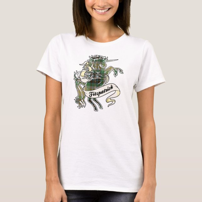 T-shirt Fitzpatrick Tartan Unicorn (Frente)