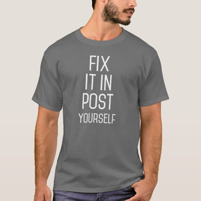 T-shirt Fixe-o no cargo você mesmo (Frente)