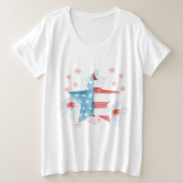 T-Shirt FLAG DE QUARTA ESTRELA FELIZ (Frente do Design)