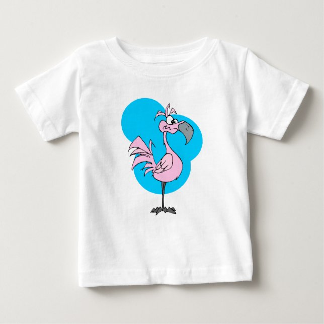 T-shirt Flamingo dos desenhos animados (Frente)