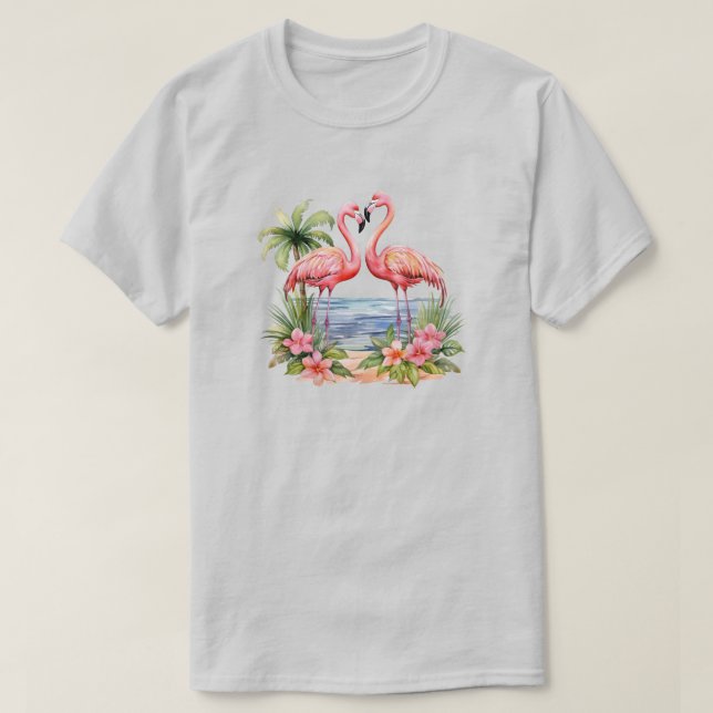 T-Shirt Flamingo Rosa (Frente do Design)