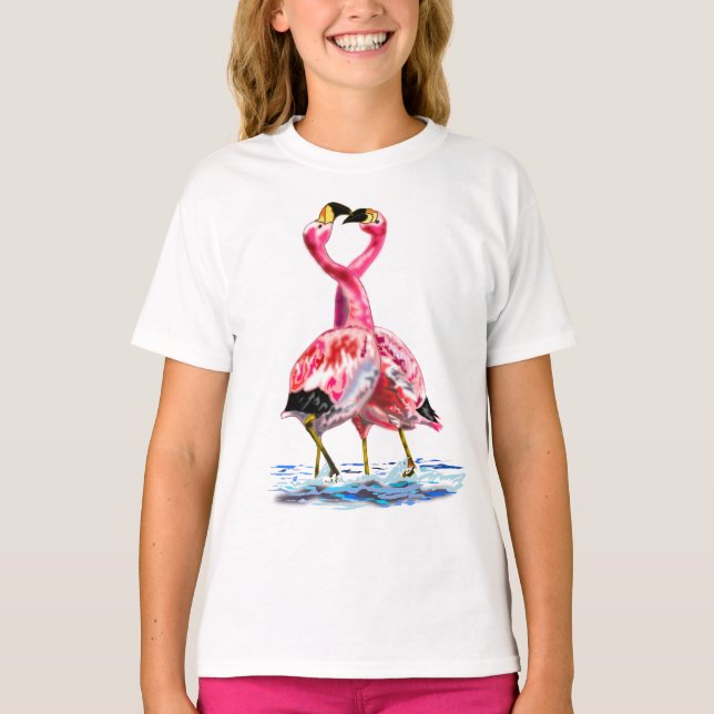 T-Shirt Flamingo Rosa-casal (Frente)
