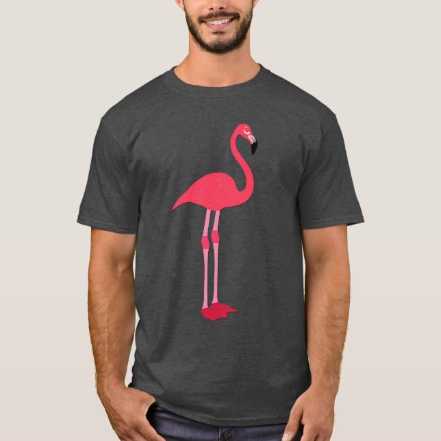 T-Shirt Flamingo Rosa Grande (Frente)