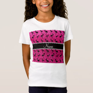 T-shirt Flamingos de néon conhecidos personalizados do
